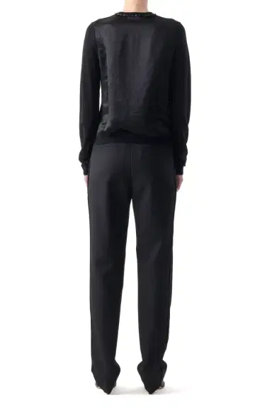 Jason Wu Collection EMBROIDERED MERINO KNIT CARDIGAN WITH WASHED SATIN | Thumbnail 4 Jason Wu Collection EMBROIDERED MERINO KNIT CARDIGAN WITH WASHED SATIN | Thumbnail 4