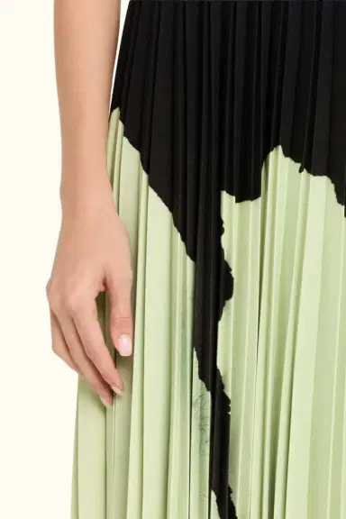 Jason Wu Collection WATERCOLOR FLORAL MATTE CREPE PLEATED DRESS | Thumbnail 5 Jason Wu Collection WATERCOLOR FLORAL MATTE CREPE PLEATED DRESS | Thumbnail 5