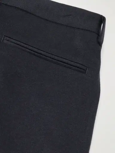 Thom Sweeney Straight-Leg Pleated Wool-Blend Jersey Trousers - Men | Thumbnail 5 Thom Sweeney Straight-Leg Pleated Wool-Blend Jersey Trousers - Men | Thumbnail 5
