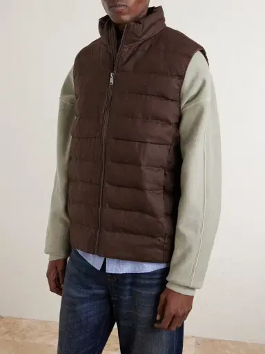 Polo Ralph Lauren The Colden Logo-Embroidered Quilted Linen Vest - Men | Thumbnail 3