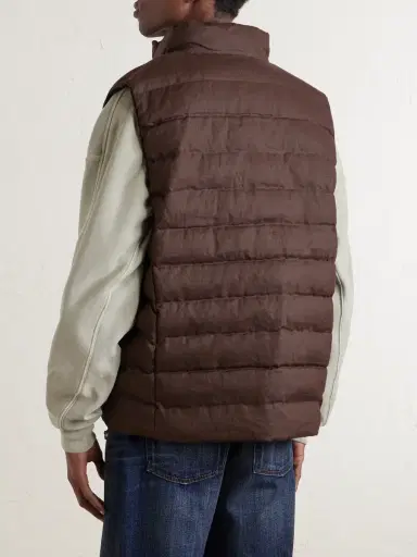 Polo Ralph Lauren The Colden Logo-Embroidered Quilted Linen Vest - Men | Thumbnail 4