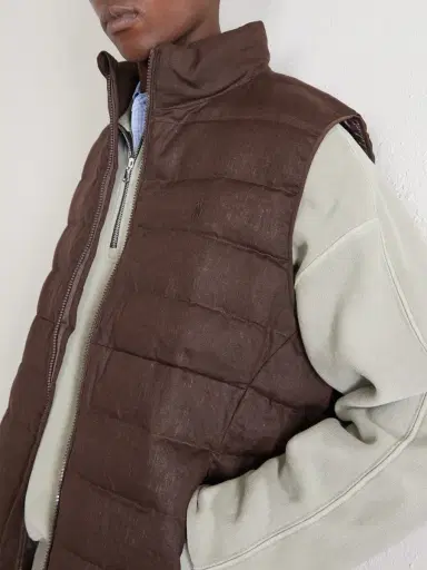 Polo Ralph Lauren The Colden Logo-Embroidered Quilted Linen Vest - Men | Thumbnail 5