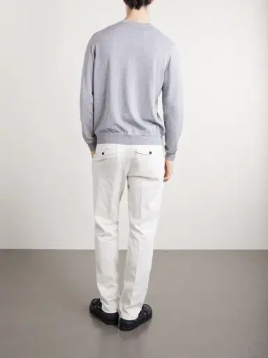 Slowear Tapered Pleated Stretch-Cotton and Linen-Blend Gabardine Trousers - Men | Thumbnail 4