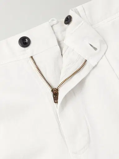Slowear Tapered Pleated Stretch-Cotton and Linen-Blend Gabardine Trousers - Men | Thumbnail 5