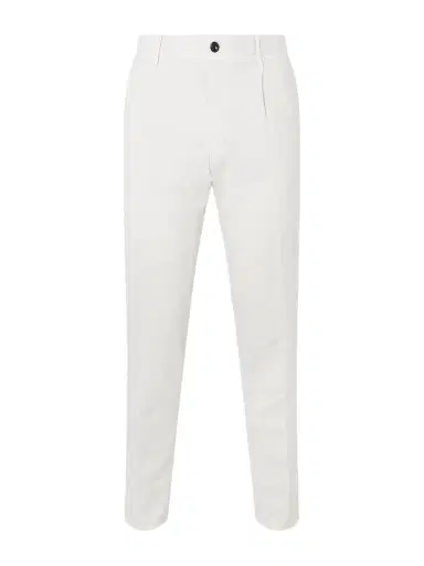 Slowear Tapered Pleated Stretch-Cotton and Linen-Blend Gabardine Trousers - Men | Thumbnail 1