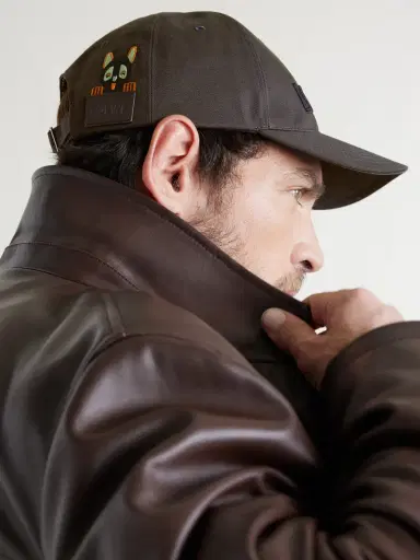 Loewe Louis Wain Futurist Cat Leather-Trimmed Appliquéd Embroidered Cotton-Canvas Baseball Cap - Men | Thumbnail 3 Loewe Louis Wain Futurist Cat Leather-Trimmed Appliquéd Embroidered Cotton-Canvas Baseball Cap - Men | Thumbnail 3