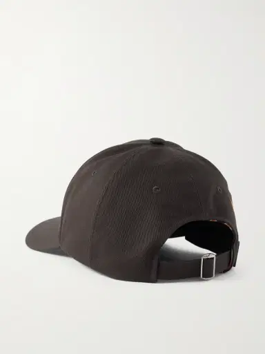 Loewe Louis Wain Futurist Cat Leather-Trimmed Appliquéd Embroidered Cotton-Canvas Baseball Cap - Men | Thumbnail 4 Loewe Louis Wain Futurist Cat Leather-Trimmed Appliquéd Embroidered Cotton-Canvas Baseball Cap - Men | Thumbnail 4