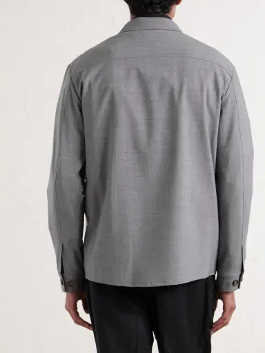 ELEVENTY Wool-Blend Flannel Overshirt - Men | Thumbnail 4