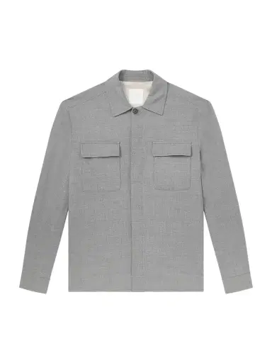 ELEVENTY Wool-Blend Flannel Overshirt - Men | Thumbnail 1