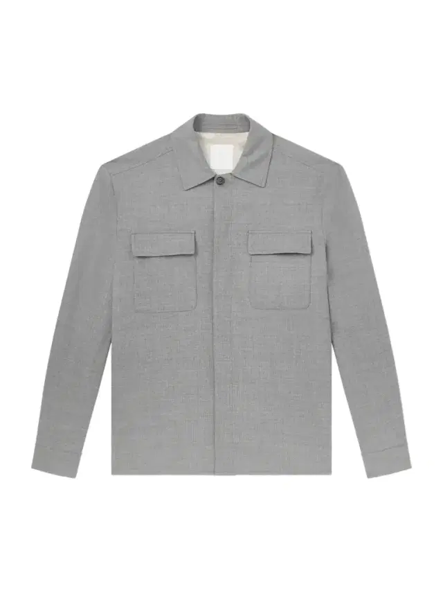 Wool-Blend Flannel Overshirt - Men