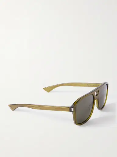 Saint Laurent Aviator-Style Silver-Tone and Acetate Sunglasses - Men | Thumbnail 4 Saint Laurent Aviator-Style Silver-Tone and Acetate Sunglasses - Men | Thumbnail 4