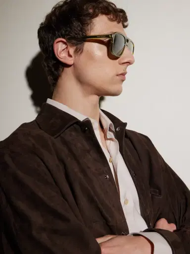 Saint Laurent Aviator-Style Silver-Tone and Acetate Sunglasses - Men | Thumbnail 5 Saint Laurent Aviator-Style Silver-Tone and Acetate Sunglasses - Men | Thumbnail 5