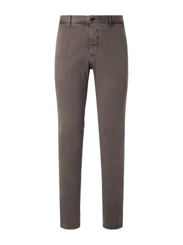 Slim-Fit Tapered Stretch-Cotton Gabardine Trousers - Men