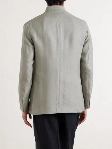 ELEVENTY Slim-Fit Linen Blazer - Men | Thumbnail 4