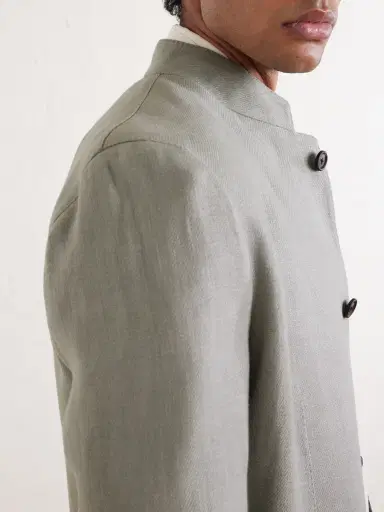 ELEVENTY Slim-Fit Linen Blazer - Men | Thumbnail 6