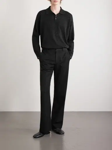 BODE Anisette Pointelle-Knit Cotton Polo Shirt - Men | Thumbnail 2