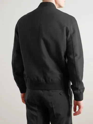 MR P. Linen and Cotton-Blend Bomber Jacket - Men | Thumbnail 4 MR P. Linen and Cotton-Blend Bomber Jacket - Men | Thumbnail 4