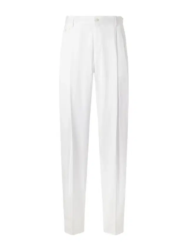 Dolce&Gabbana Straight-Leg Pleated Cotton-Twill Trousers - Men