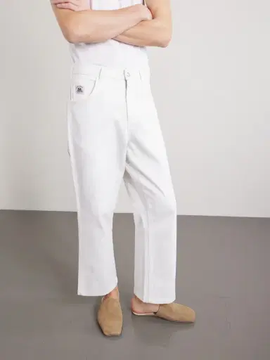 BODE Knolly Brook Straight-Leg Cotton-Twill Trousers - Men | Thumbnail 3