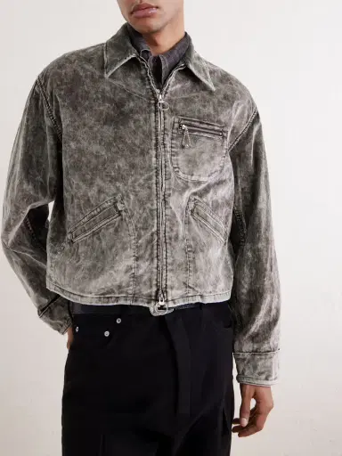 KAPITAL Hunter Drizzle Cotton-Velvet Blouson Jacket - Men | Thumbnail 3 KAPITAL Hunter Drizzle Cotton-Velvet Blouson Jacket - Men | Thumbnail 3