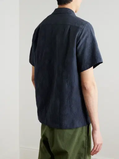 Portuguese Flannel Palm Convertible-Collar Organic Cotton and TENCEL™Lyocell-Blend Shirt - Men | Thumbnail 3 Portuguese Flannel Palm Convertible-Collar Organic Cotton and TENCEL™Lyocell-Blend Shirt - Men | Thumbnail 3