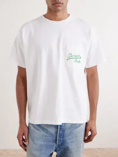 BODE Geneva Bead-Embellished Cotton-Jersey T-Shirt - Men | Thumbnail 3