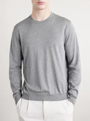 Slowear Cotton and Silk-Blend Sweater - Men | Thumbnail 3 Slowear Cotton and Silk-Blend Sweater - Men | Thumbnail 3