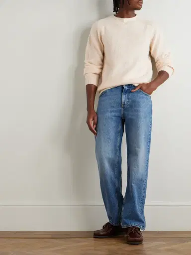 Drake's Brushed Shetland Wool Sweater - Men | Thumbnail 2 Drake's Brushed Shetland Wool Sweater - Men | Thumbnail 2