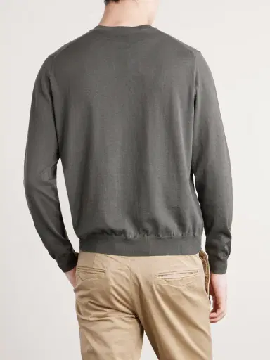Slowear Cotton and Silk-Blend Sweater - Men | Thumbnail 4