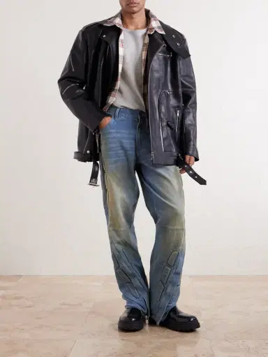 Satoshi Nakamoto Enduro Straight-Leg Padded Jeans - Men | Thumbnail 2