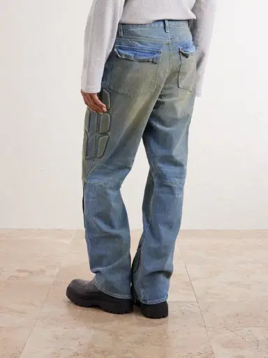 Satoshi Nakamoto Enduro Straight-Leg Padded Jeans - Men | Thumbnail 4