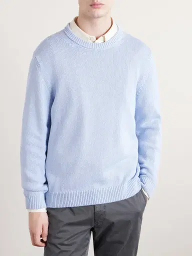 Slowear Slim-Fit Cotton Sweater - Men | Thumbnail 3