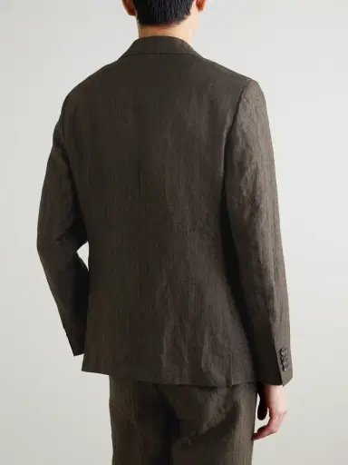 MR P. Striped Linen Suit Jacket - Men | Thumbnail 4 MR P. Striped Linen Suit Jacket - Men | Thumbnail 4