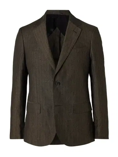 MR P. Striped Linen Suit Jacket - Men | Thumbnail 1 MR P. Striped Linen Suit Jacket - Men | Thumbnail 1
