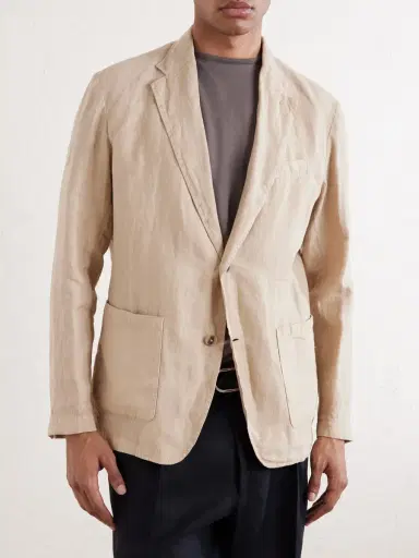 Altea Aaron Garment-Dyed Linen Blazer - Men | Thumbnail 3 Altea Aaron Garment-Dyed Linen Blazer - Men | Thumbnail 3