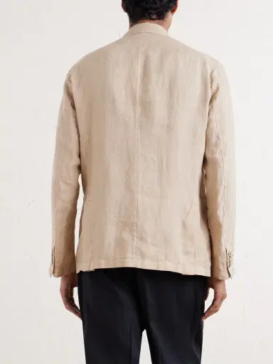 Altea Aaron Garment-Dyed Linen Blazer - Men | Thumbnail 4 Altea Aaron Garment-Dyed Linen Blazer - Men | Thumbnail 4