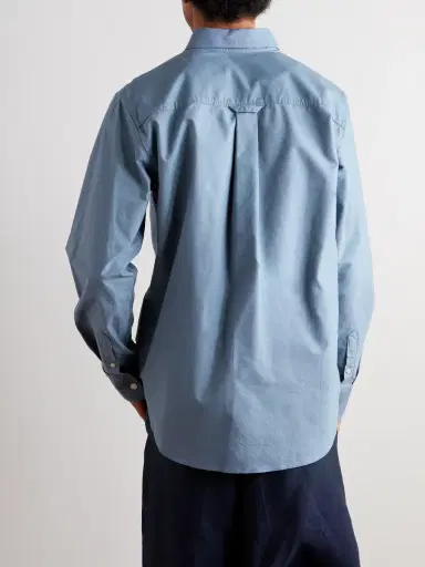 NN07 Colby 5910 Button-Down Collar Logo-Embroidered Organic Cotton Shirt - Men | Thumbnail 4 NN07 Colby 5910 Button-Down Collar Logo-Embroidered Organic Cotton Shirt - Men | Thumbnail 4