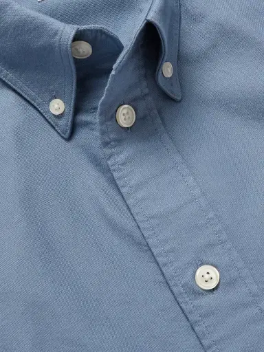 NN07 Colby 5910 Button-Down Collar Logo-Embroidered Organic Cotton Shirt - Men | Thumbnail 5 NN07 Colby 5910 Button-Down Collar Logo-Embroidered Organic Cotton Shirt - Men | Thumbnail 5