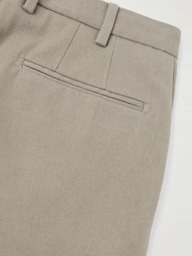 Thom Sweeney Straight-Leg Cotton-Twill Trousers - Men | Thumbnail 5