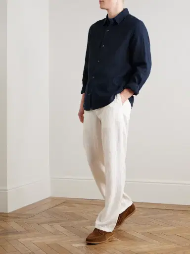 MR P. Garment-Dyed Linen Shirt - Men | Thumbnail 2