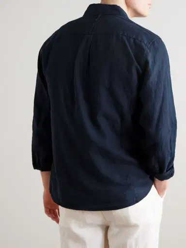 MR P. Garment-Dyed Linen Shirt - Men | Thumbnail 3