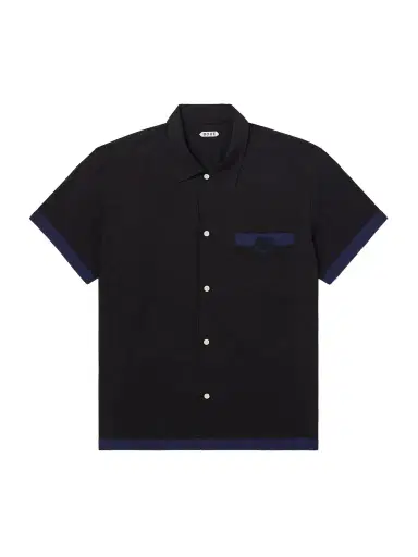 BODE Heart Deco Appliquéd Two-Tone Cotton Shirt - Men | Thumbnail 1