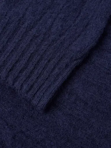 Drake's Cable-Knit Brushed Shetland Wool Sweater - Men | Thumbnail 5 Drake's Cable-Knit Brushed Shetland Wool Sweater - Men | Thumbnail 5