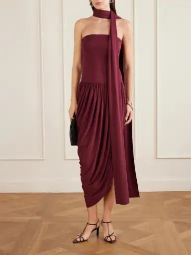 ESSE Studios Solina Strapless Satin Maxi Dress | Thumbnail 2