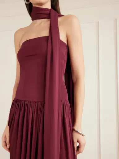 ESSE Studios Solina Strapless Satin Maxi Dress | Thumbnail 4