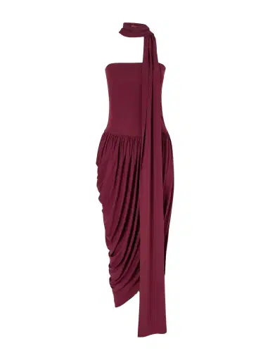 ESSE Studios Solina Strapless Satin Maxi Dress | Thumbnail 1