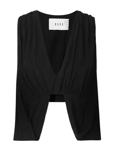 ESSE Studios Solina Cape-effect Draped Satin-jersey Top | Thumbnail 1 ESSE Studios Solina Cape-effect Draped Satin-jersey Top | Thumbnail 1