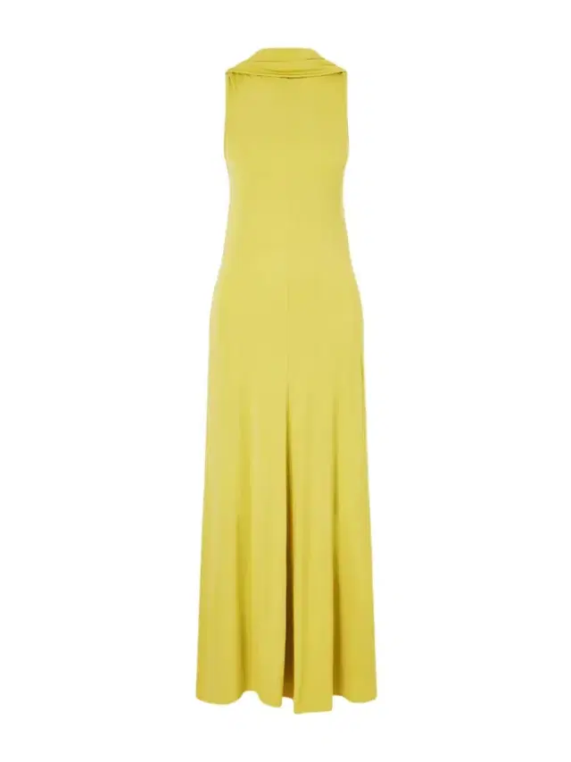 Solina Cowl Open-back Cape-effect Satin-jersey Maxi Dress