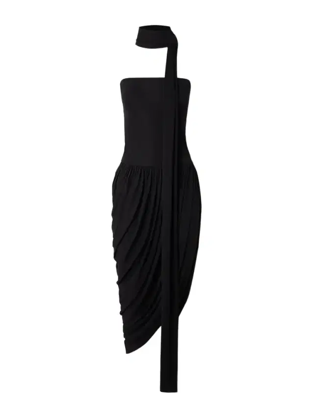 Solina Strapless Satin Maxi Dress