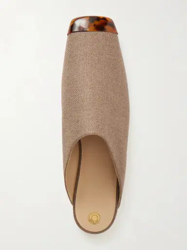 Loro Piana Alba Embellished Cashmere And Silk-blend Hopsack Slippers | Thumbnail 6 Loro Piana Alba Embellished Cashmere And Silk-blend Hopsack Slippers | Thumbnail 6